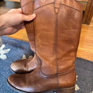 Brown Leather Riding Boots